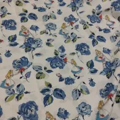 キャスキッドソン　アリスとバラ柄の綿生地