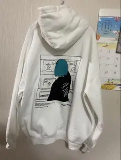 ILL'S（イルズ）イラストバックプリント ビッグシルエット パーカー L