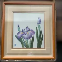 切り絵 花菖蒲 アート作品