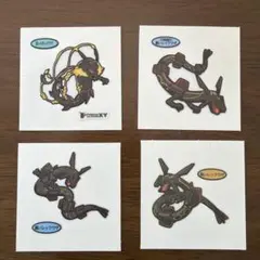 ポケモンデコキャラシール　黒いメガレックウザ他