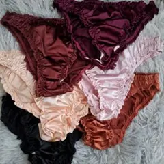 6枚セット S～M サテン生地 人気ショーツ まとめ売り