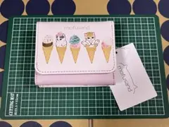 【新品未使用】mofusand アイスクリーム柄 三つ折り財布