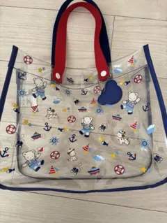 プールバッグ　透明　ファミリア