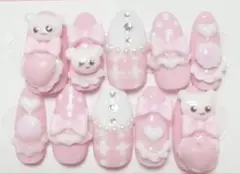 ❤︎現品ネイルチップ　地雷系　平成女児　量産型　ウィッシュコア❤︎