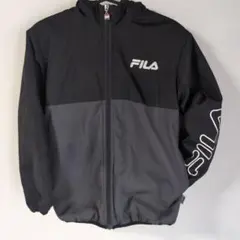FILA フルジッパー ジャケット 黒 グレー