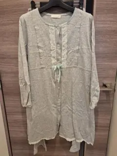 Wacoal Maternity グレー パジャマ 授乳口付き　長袖