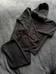 【美品】UNIQLO C 黒スウェットセットアップL,M上下