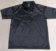 美品 DESCENTE メンズ ポロシャツ ブラック