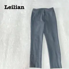 DO0076【レリアン】ストレッチパンツ【7】ストレート グレー お仕事通勤
