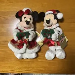 ディズニーランド2006クリスマス人形　ミッキー&ミニー