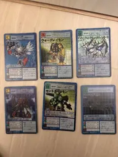旧デジモンカードゲーム　6枚　1999〜2001年物