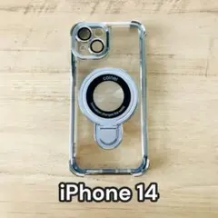 iPhone14 シルバー メッキ クリア ケース カメラ レンズ フルカバー