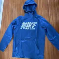 NIKE フード付きパーカー 青