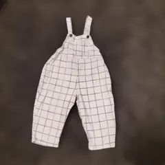 テータテート　チェック柄 コーデュロイ サロペット 95cm