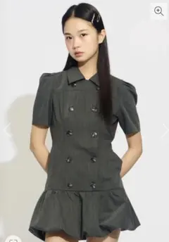 【美品試着のみ】SLY CUT BALLOON ショートワンピース 2 グレー 美品試着のみ】SLY CUT BALLOON ショートワンピース 2 グレー - メルカリ