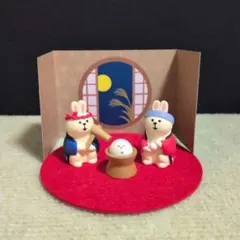 デコレ　コンコンブル　餅つきうさぎセット、お月見背景セット