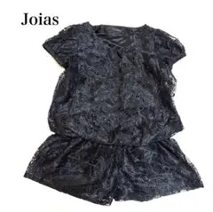 Joias【ジョイアス】総レース ショートパンツ オールインワン ブラックMのサムネイル