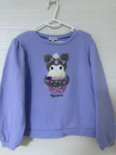 カップケーキ刺繍トレーナー ラベンダー