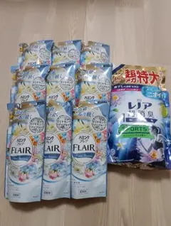 柔軟剤　フレア360ml x 9　レノア 1900ml