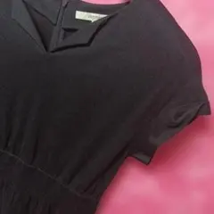 スーパーセール品‼️Mアンタイトル半袖ロングワンピース紺¥6480↓