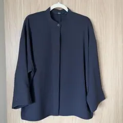 ユニクロ ドレープブラウス 7分袖 Mサイズ