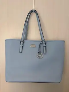 【極美品】マイケルコース トートバッグ ライトブルー A4収納可