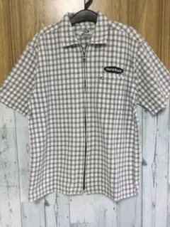Piko フロントファスナーシャツ　Mサイズ　コットン100%のサムネイル
