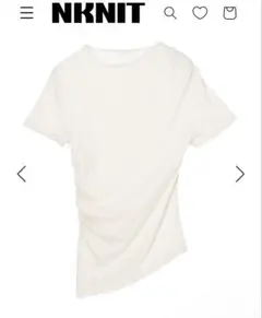 【新品】NKNIT cotton/cashmere asymmetry Tシャツ 新品】NKNIT cotton/cashmere asymmetry Tシャツ - メルカリ