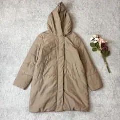 イーストボーイ　中綿ジャケット　コート　アウター　ロング　フード付き　ベージュ