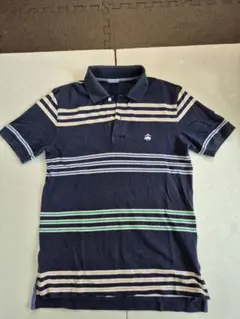 Brooks Brothers ポロシャツ ボーダー ネイビー　サイズSのサムネイル