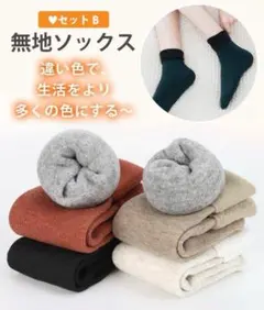 靴下 レディース 冬 5足セット もこもこ 裏起毛極厚防寒