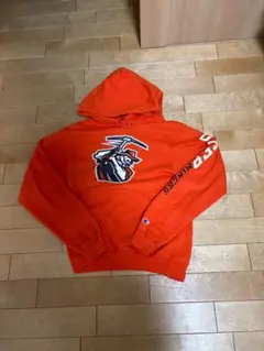 Champion オレンジ パーカー