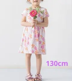 花柄 半袖ワンピース 130cmのサムネイル