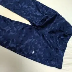 ネイビー ジオメトリック ゴルフパンツ