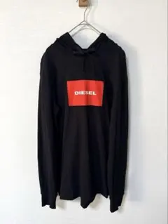 ち*読様 新品 DIESEL ロゴ ロンT 長袖 ブラック XL メンズ 正規品 