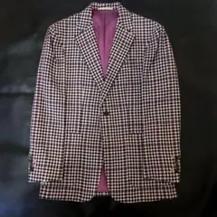 美品　HERMES　テーラードジャケット　カシミア混　レザー切り替え　ハイピング 極美品 エルメス HERMES 24SS ジャケット クロップド ショート丈 ジ