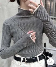 CIAOPANICTYPY ボーダータートルニット