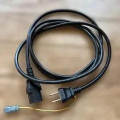 電源ケーブル コネクタ 約1.9メートル 黒