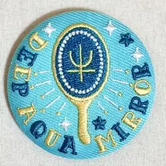 セーラームーン 刺繍缶バッジ セーラーネプチューン ディープアクアミラー
