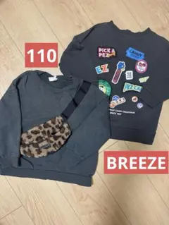トレーナー　長袖　110 ブリーズ　BREEZE 男の子　裏毛　バースデイ　春のサムネイル