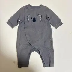 UNIQLO コアラ刺繍ロンパース 70cm キルティング グレー