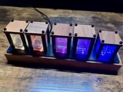 【組み立て済み】ニキシー管 時計 LED CLOCK