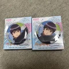 銀魂 3年Z組銀八先生 ラメキラ缶バッジ 志村新八 2個セット