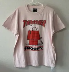 THRASHER スヌーピー Tシャツ ピンク