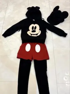 ミッキーマウス　コスチューム　キャップ付　100cm ディズニー　ミッキー