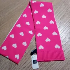 新品未使用☆GAP ハート模様 マフラー ピンク