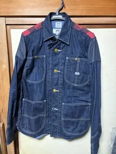 【最終値下】Lee eYe ジュンヤカバーオール S デニムレッドチェック