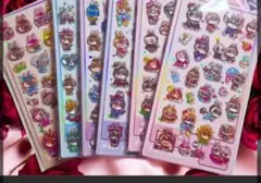 格安❣️ラブブ ぷくぷくシール6枚セット