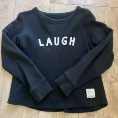 ブラック LAUGH トレーナー 長袖