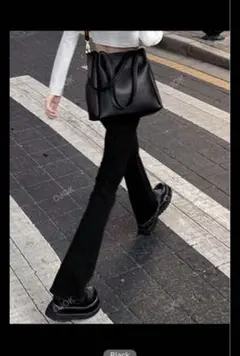 デニム、フレアパンツ shein